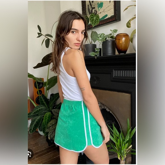 Urban Outfitters (iets frans) Green Towel Mini Skirt - Picture 2 of 4